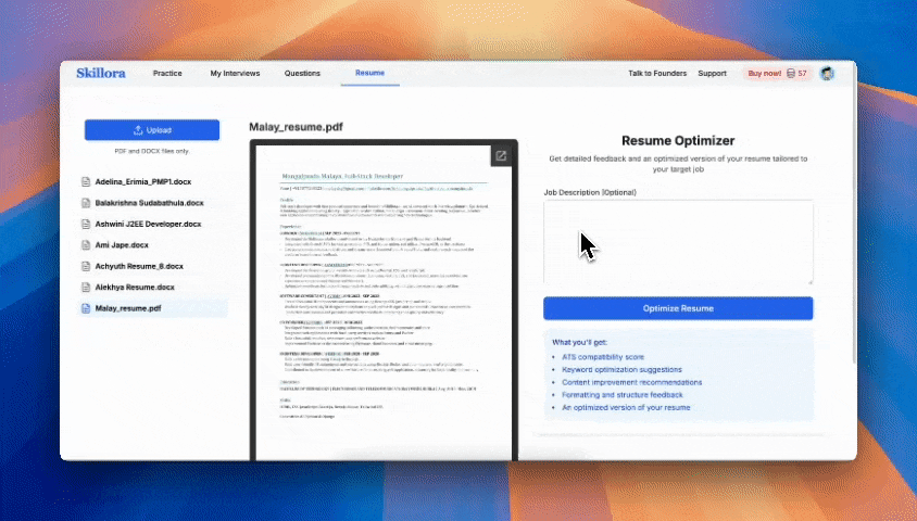 Optimize Your Resume with AI